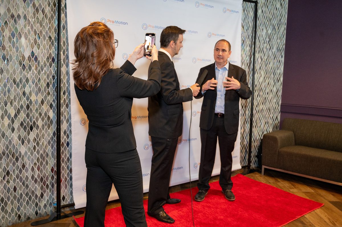 Rene at Cyber Crime premiere red carpet