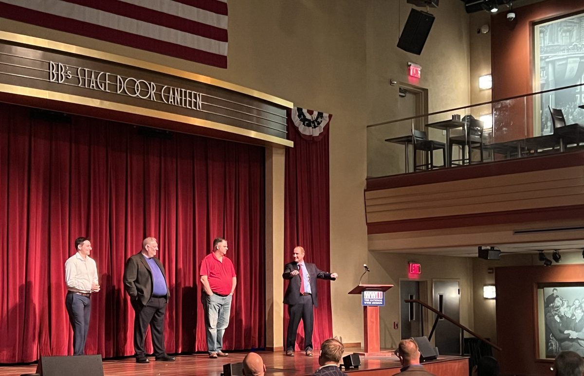 Rene presenting at WWII Museum in New Orleans